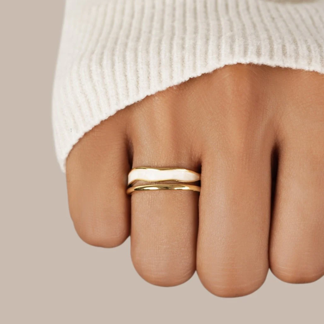 Layered Wrap Ring Gold