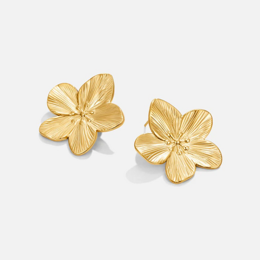 Orabella 18k Gold Blossom Earrings