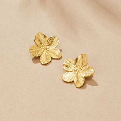 Orabella 18k Gold Blossom Earrings