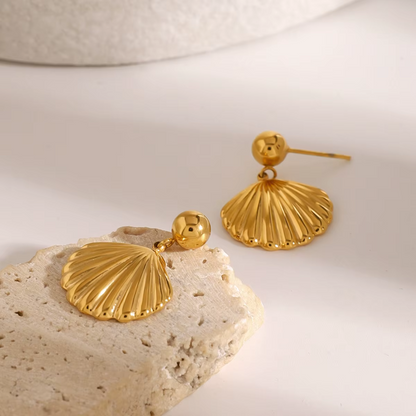 Ocean Schell Gold Drop Earrings